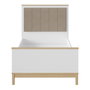Hanah Home Cama Individual Madera y Roble Blanco